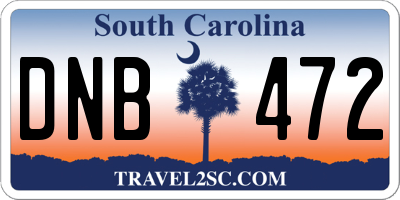 SC license plate DNB472