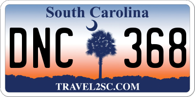 SC license plate DNC368