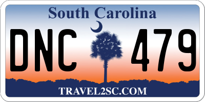 SC license plate DNC479