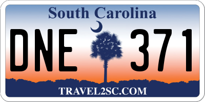 SC license plate DNE371