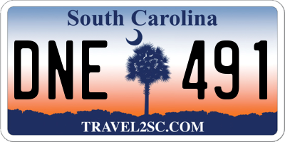 SC license plate DNE491