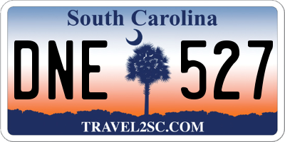 SC license plate DNE527