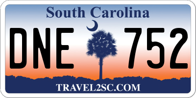 SC license plate DNE752