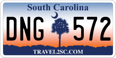 SC license plate DNG572