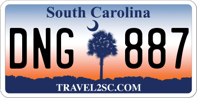 SC license plate DNG887