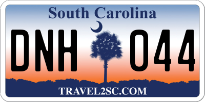 SC license plate DNH044