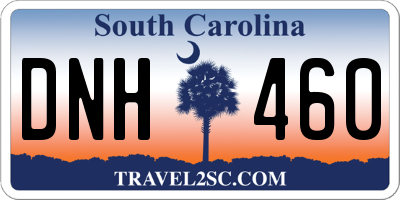 SC license plate DNH460