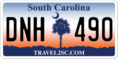 SC license plate DNH490
