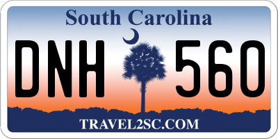 SC license plate DNH560