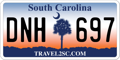 SC license plate DNH697