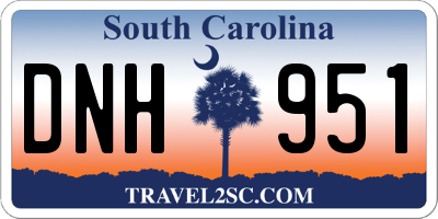 SC license plate DNH951