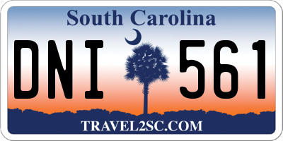 SC license plate DNI561