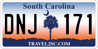 SC license plate DNJ171