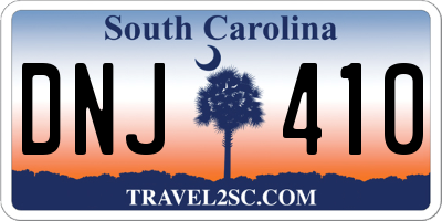 SC license plate DNJ410