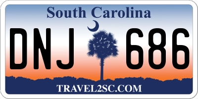 SC license plate DNJ686