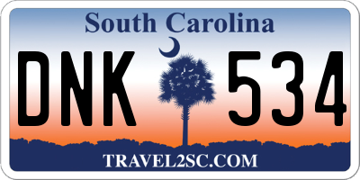 SC license plate DNK534