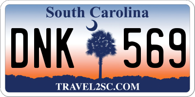 SC license plate DNK569