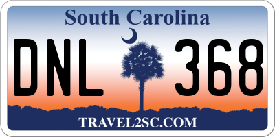 SC license plate DNL368