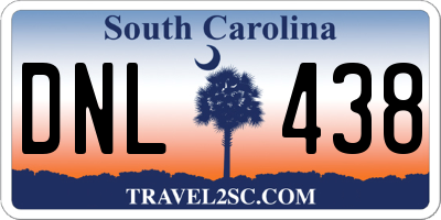 SC license plate DNL438