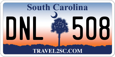 SC license plate DNL508