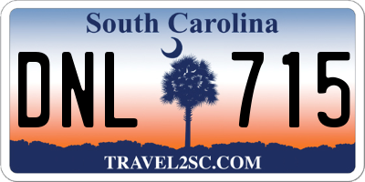 SC license plate DNL715