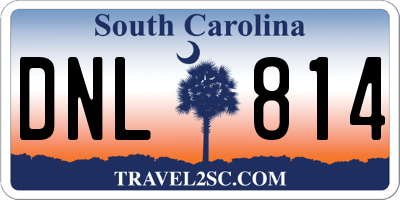 SC license plate DNL814