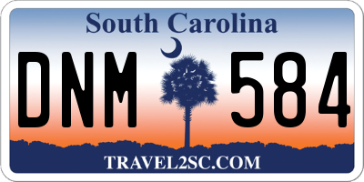 SC license plate DNM584