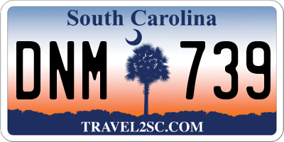 SC license plate DNM739