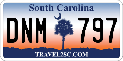 SC license plate DNM797