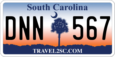 SC license plate DNN567