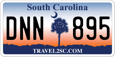 SC license plate DNN895