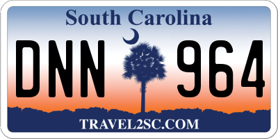 SC license plate DNN964