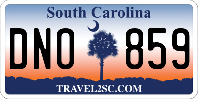 SC license plate DNO859