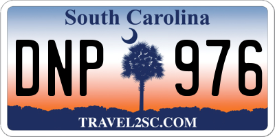 SC license plate DNP976