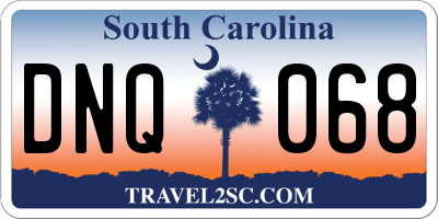 SC license plate DNQ068