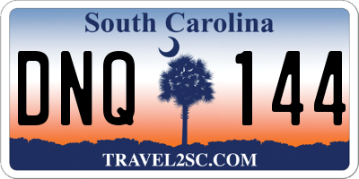 SC license plate DNQ144