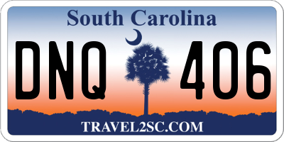 SC license plate DNQ406