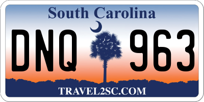 SC license plate DNQ963