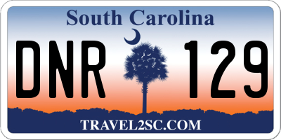 SC license plate DNR129