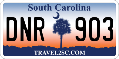 SC license plate DNR903