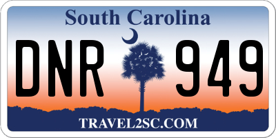 SC license plate DNR949