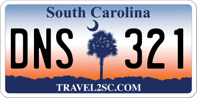 SC license plate DNS321