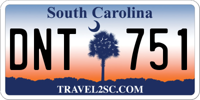SC license plate DNT751