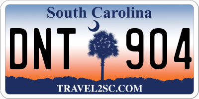 SC license plate DNT904