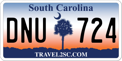 SC license plate DNU724