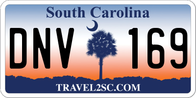 SC license plate DNV169