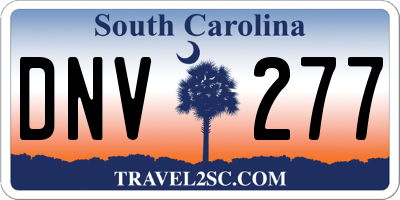 SC license plate DNV277