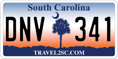 SC license plate DNV341