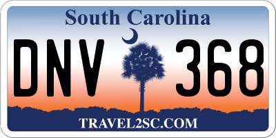 SC license plate DNV368