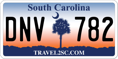 SC license plate DNV782